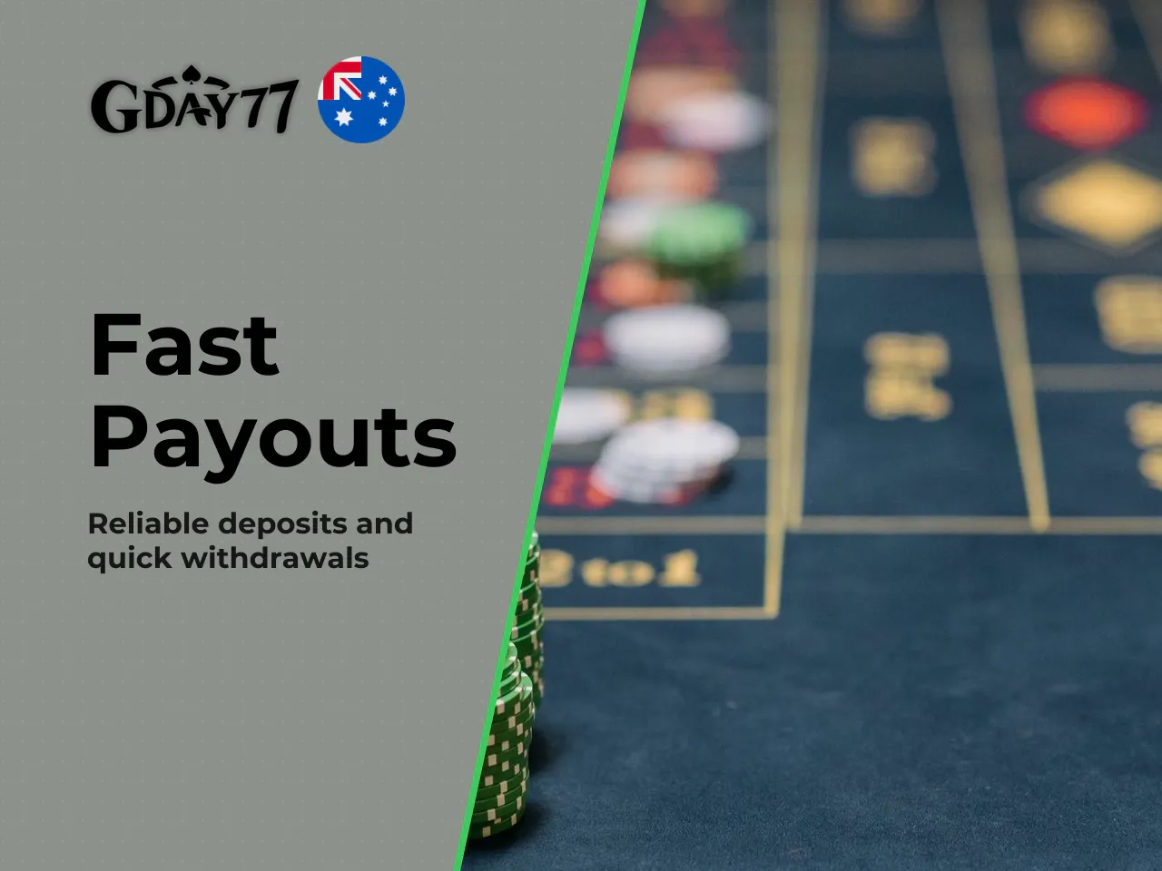 Deposits, Payments and Fast Payouts. The
